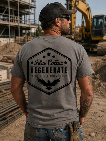 Blue Collar Degenerate - Black Graphic