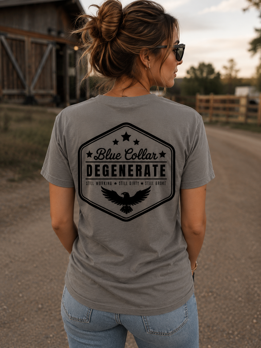 Blue Collar Degenerate - Black Graphic