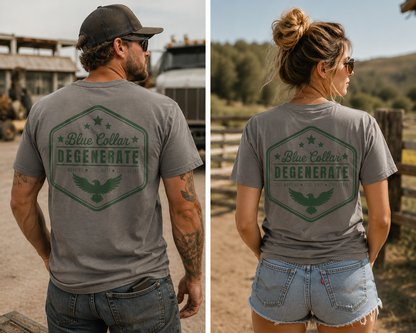 Blue Collar Degenerate - Green Graphic