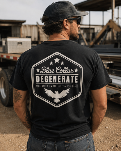 Blue Collar Degenerate - Cream Graphic